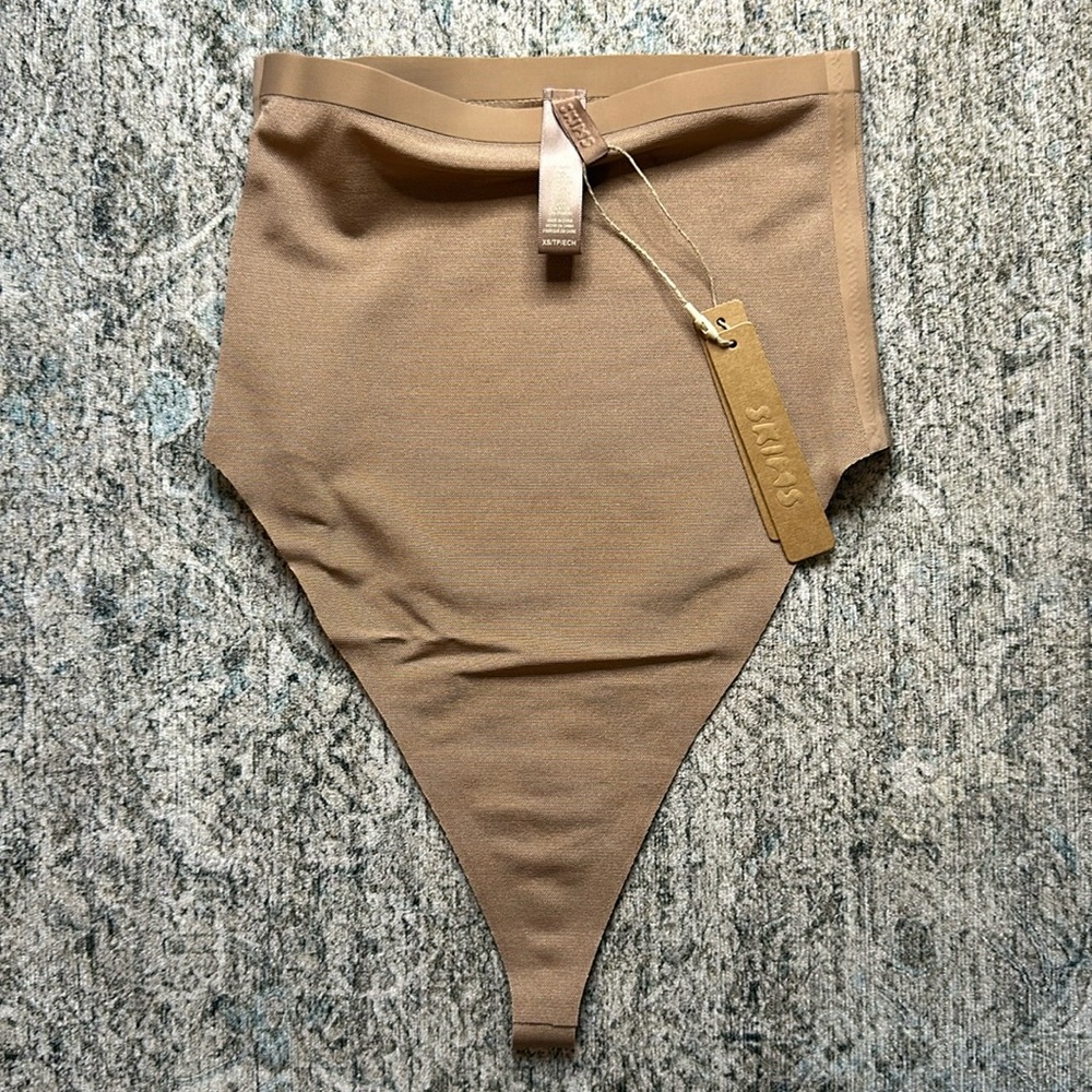 SKIMS Tan High-Waist Panties